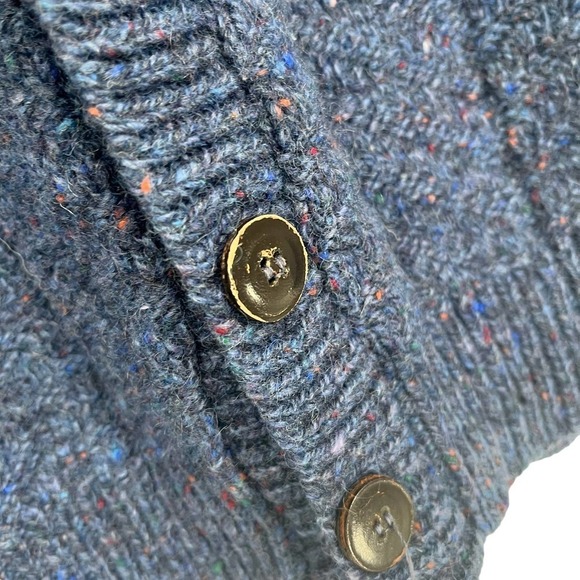 Vintage 90’s‎ Orvis Sweater Vest Blue Button Front Academia Large - Picture 4 of 6